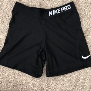 Nike dri-fit spandex shorts